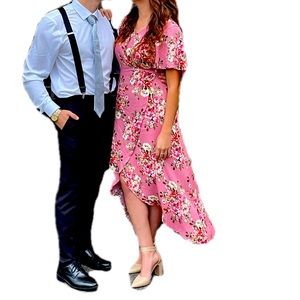 Small Floral High Low Dress